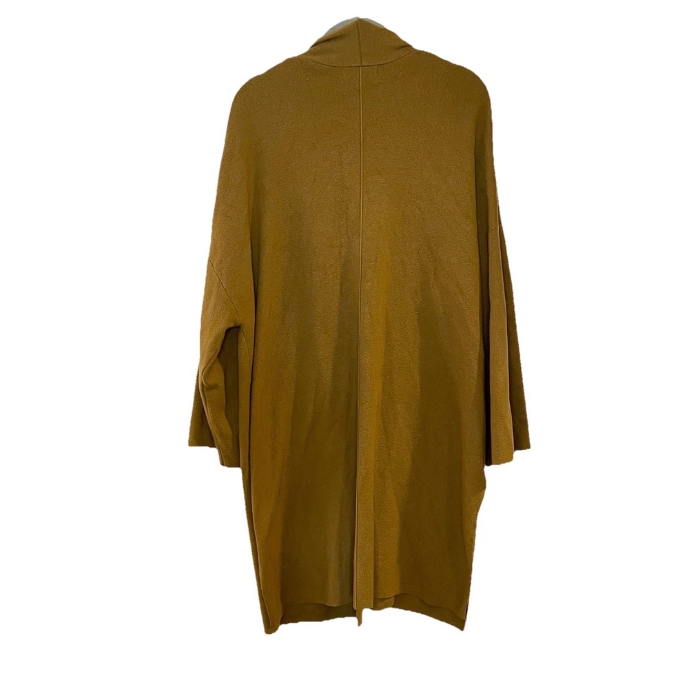 Banana Republic Mustard Yellow Open Cardigan Duster Oversized Kimono Sleeve XS/S - Picture 2 of 7